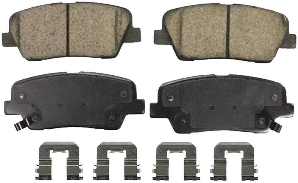 4 - Santa Kia Replacement 2014 2010-2012 Detroit 11-14 Sorento, Front Hyundai Pads 2013 2010 Pads Brake Ceramic Axle Rear and Fe, Brake for 2012 2011