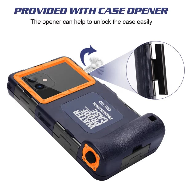 Professional Protective Up Snorkeling Lanyard Housing Surfing with Photo Diving Underwater Case for UrbanX Video Inch Phones to And Astro Waterproof 6.9 all Maxwest [15m/50ft] LCD Swimming 5s