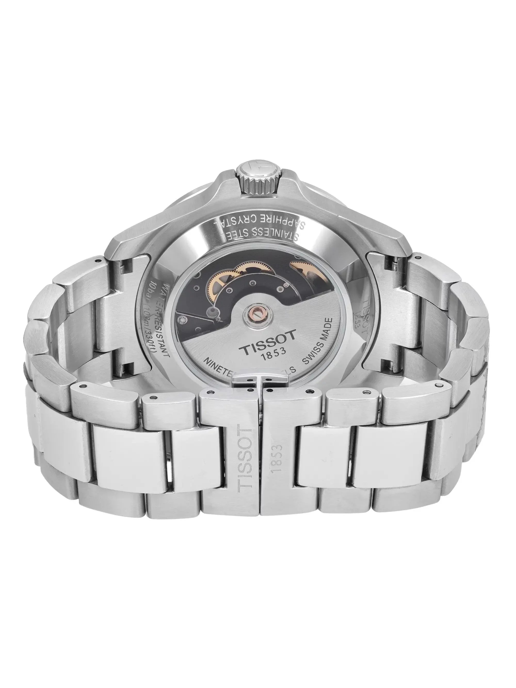 Tissot Automatic Swissmatic V8 T106.407.11.031.00 Watch Silver Steel Men Dial