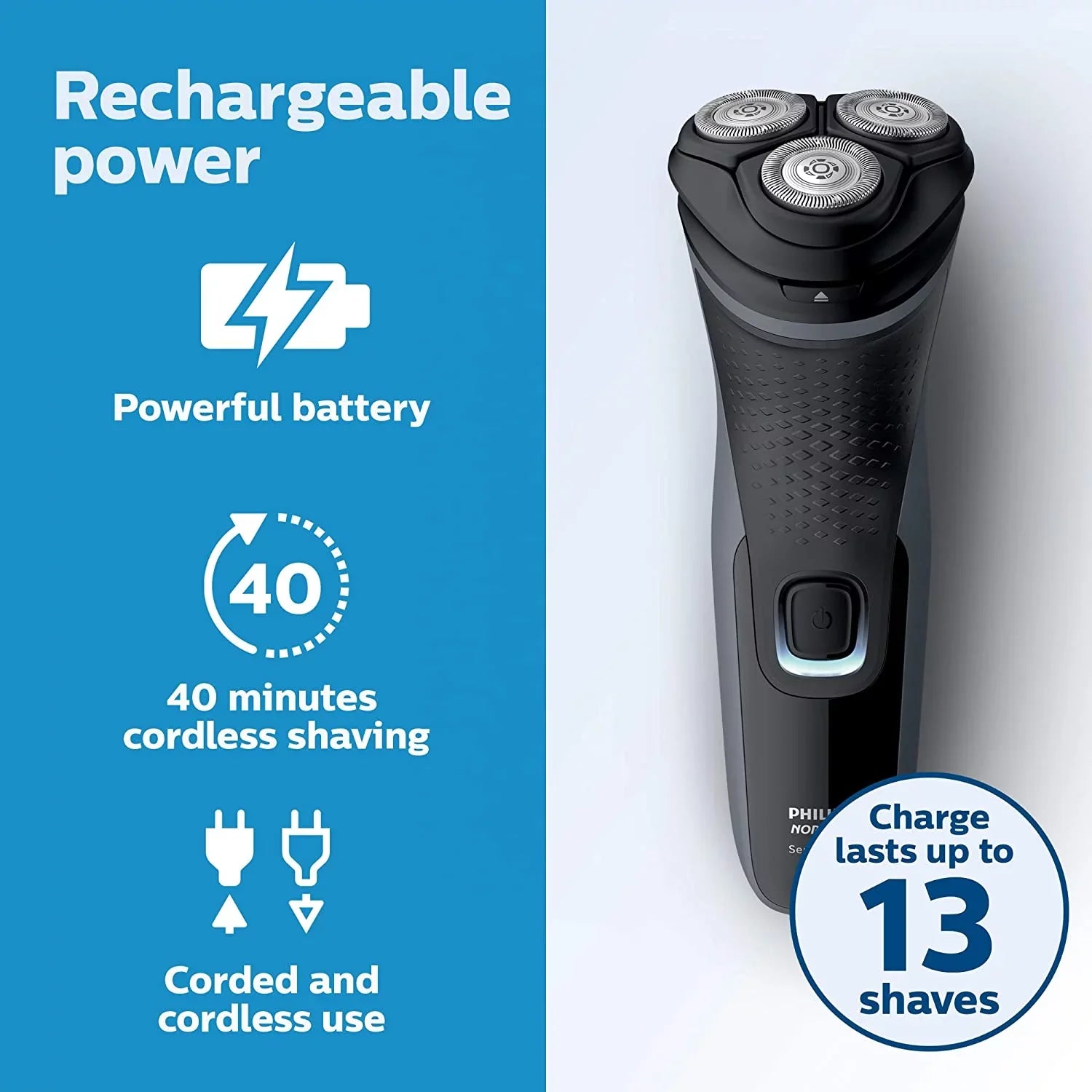 for Pop-Up Grooming Shaver Norelco Trimmer with Rechargeable S1211/81 Shaver Philips Mens Electric Men,