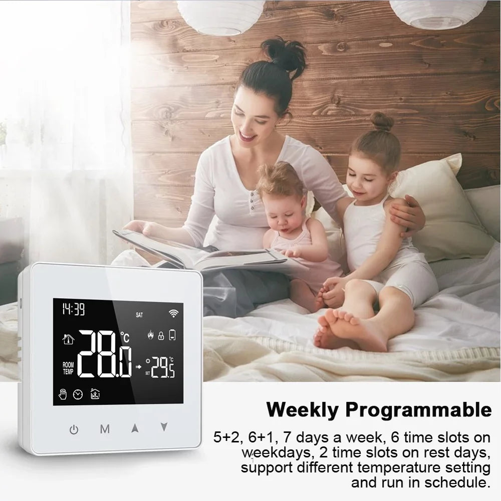 Gas Use for Pinnaco Boiler, Temperature Size Home Compact Controller & Intelligent Adjustable Thermostat for Constant Water LCD Display,