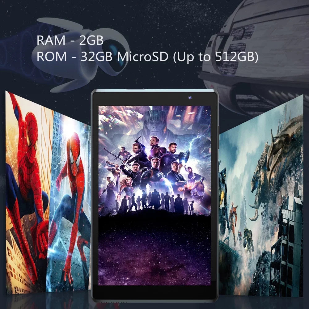 MP Tablet RAM2GB+ROM32GB Quad GPS, Camera, Core Tablet, Bluetooth, Tablet, 8.0 FM Black inch Android Wi-Fi, 11 IPS 8 Screen, Tablets PC