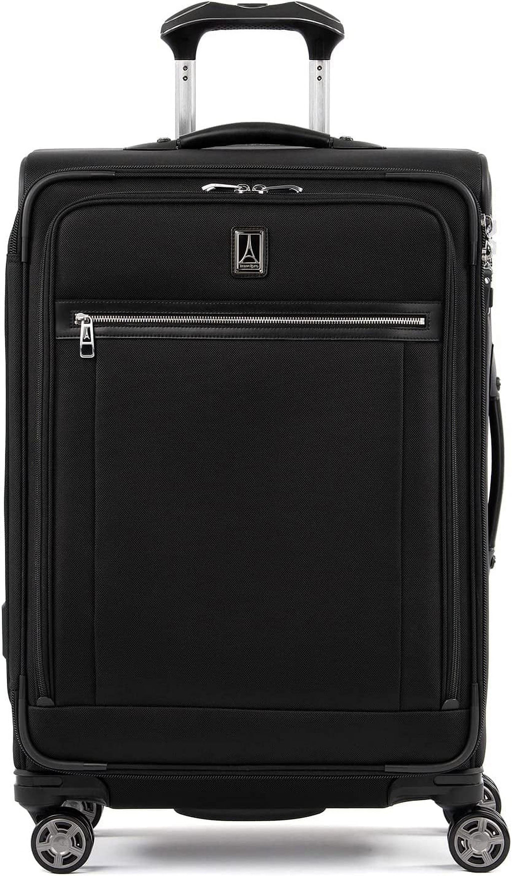 Men Lock, Black, 8 Expandable Softside and Travelpro Checked Checked TSA Suitcase, Shadow Black Spinner Platinum Medium Shadow 25-Inch Checked-Medium Luggage, Women, 25-Inch Wheel Elite