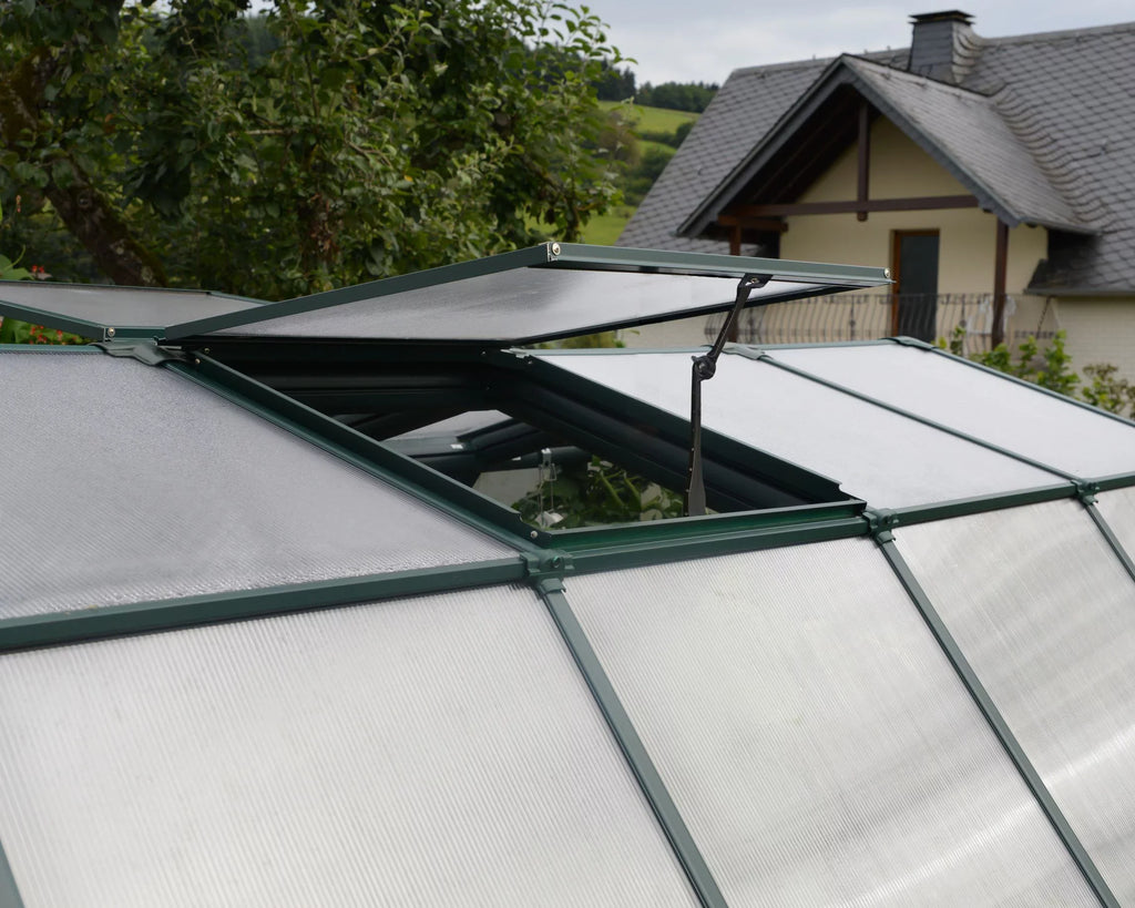 Green Clear Grand 2 Palram Roof Vents Canopia - 12' Gardener - - with 8' x Walk-In Greenhouse