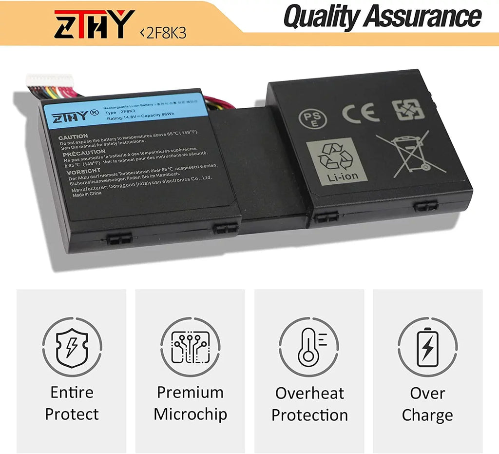ZTHY Gaming 17X R1 y Series 17 R1 Replacement Alienware 18X M17X-R5 M18X-R3 Dell 2F8K3 for Laptop Alienware 18