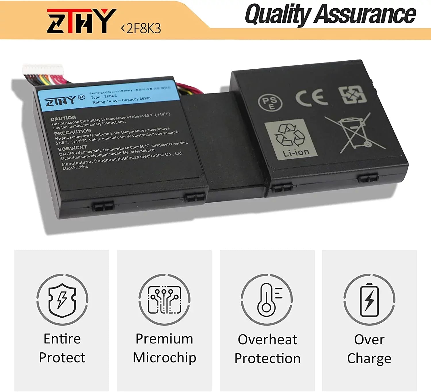 ZTHY Gaming 17X R1 y Series 17 R1 Replacement Alienware 18X M17X-R5 M18X-R3 Dell 2F8K3 for Laptop Alienware 18
