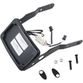 Visions Cycle Curved Slick Black Mount and - License CV-4654B Frame Plate Signal