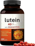 Lutein Softgels Astaxanthin/Phosphalipids/Omega-3/Krill 40 with Zeaxanthin mg 360