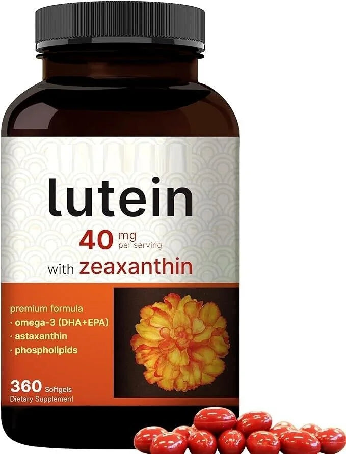 Lutein Softgels Astaxanthin/Phosphalipids/Omega-3/Krill 40 with Zeaxanthin mg 360