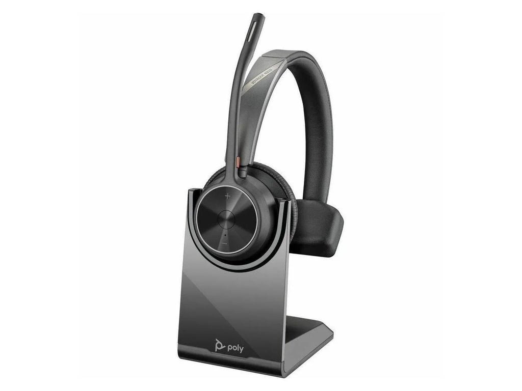 Ear-cup - - Assistant - - Wireless - 298.6 Headset kHz Voyager Hz - Electret Mono - - Charge Bluetooth with Monaural Over-the-head, - - Poly Google 20 Siri, ft 20 On-ear USB-C Condense... - 4310 Stand