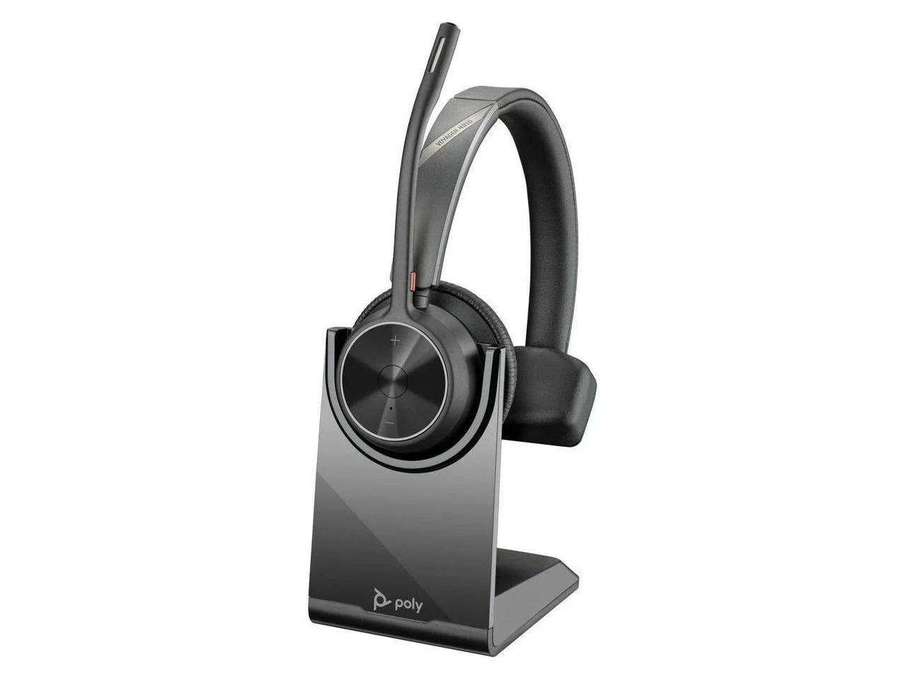 Ear-cup - - Assistant - - Wireless - 298.6 Headset kHz Voyager Hz - Electret Mono - - Charge Bluetooth with Monaural Over-the-head, - - Poly Google 20 Siri, ft 20 On-ear USB-C Condense... - 4310 Stand