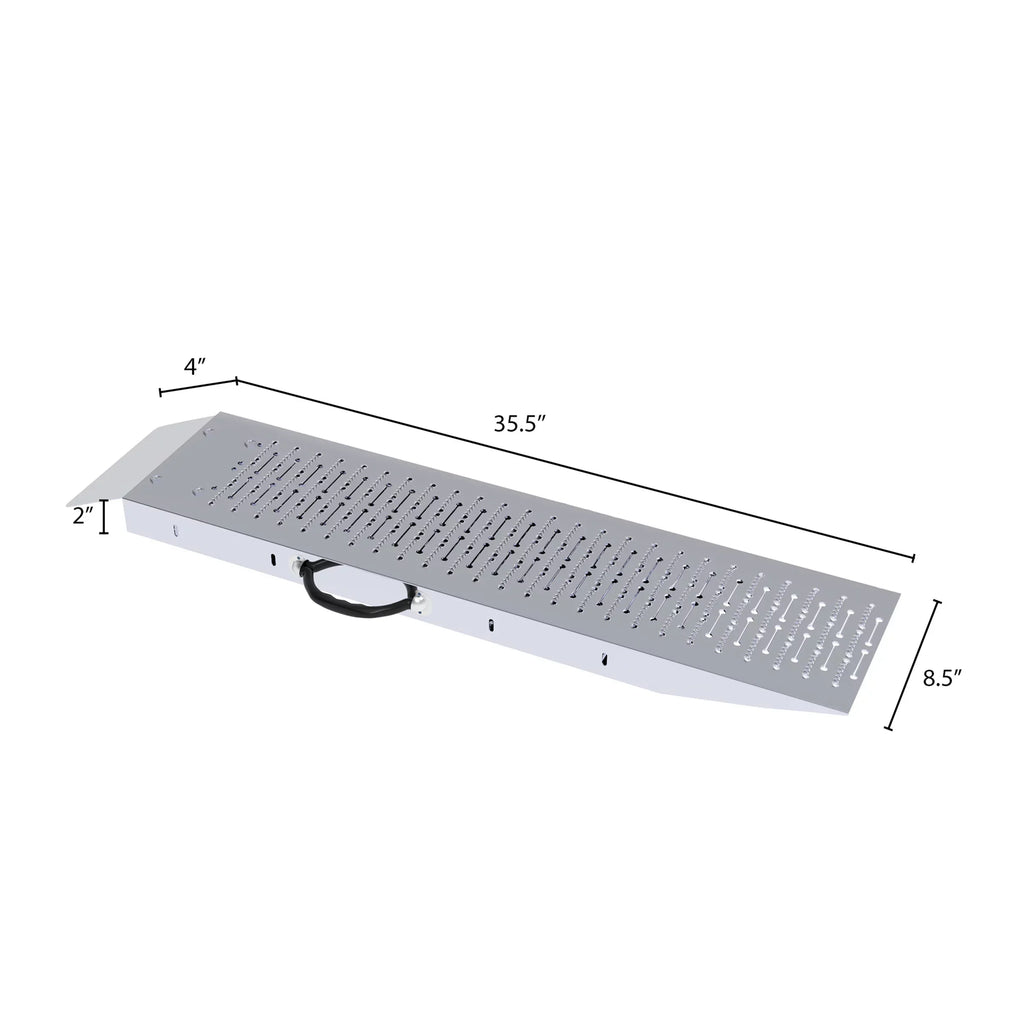 Use Combined Steel 1200lb Capacity and Motorcycles, Trailers, Loading Mowers, Pickup Ramp with More, for Ramps, ATVs, Carts Stalwart Trucks and Set