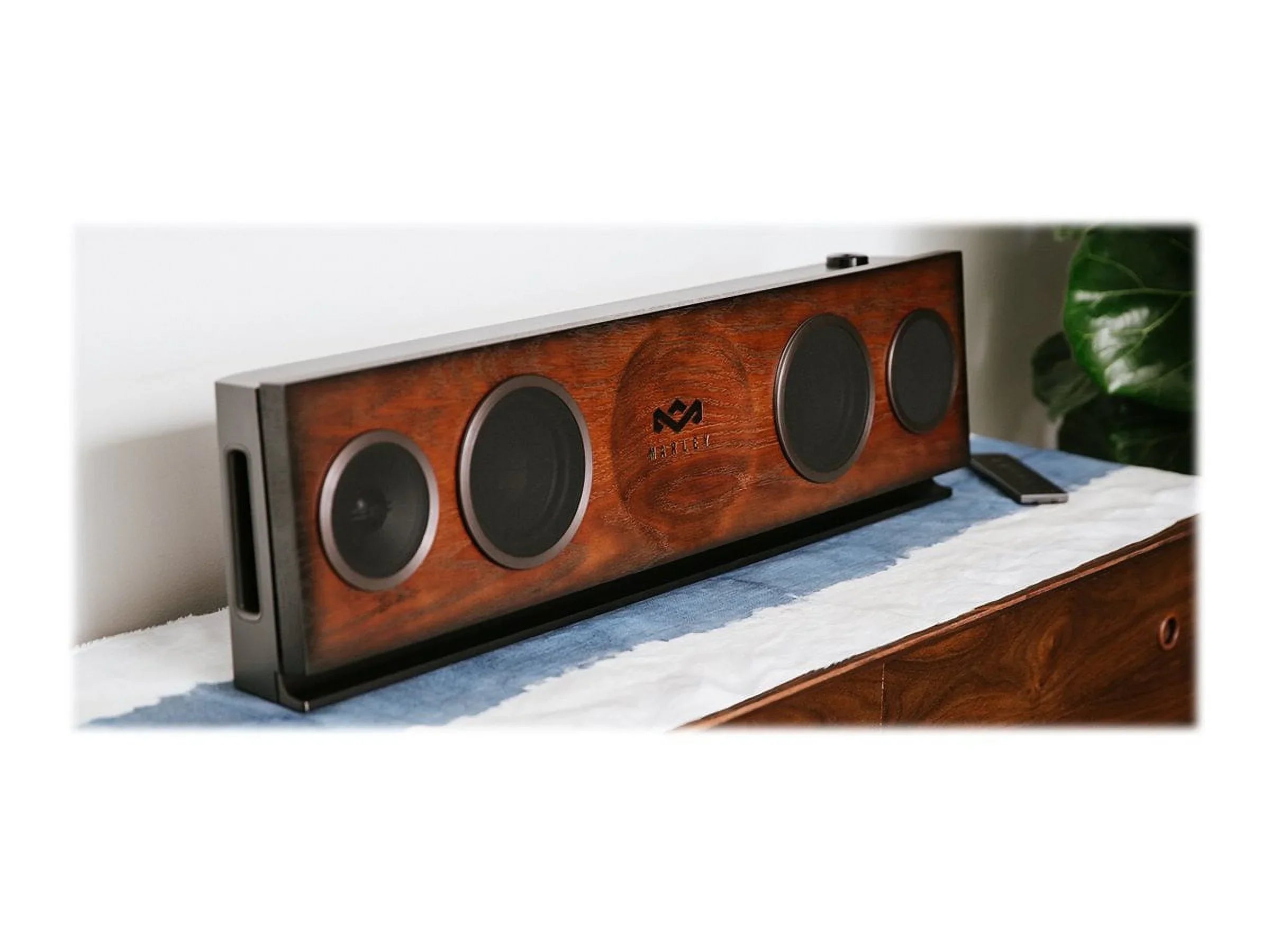 Home House High-Definition Certified Solid 220 Hi-Fi Watt Woofers, Stereo Premium 2 1 System, Regal High-Output Foundation Tweeters, 3.5 FSC Oak Baffle, Power, x EM-DA002-RG Audio One Marley, of