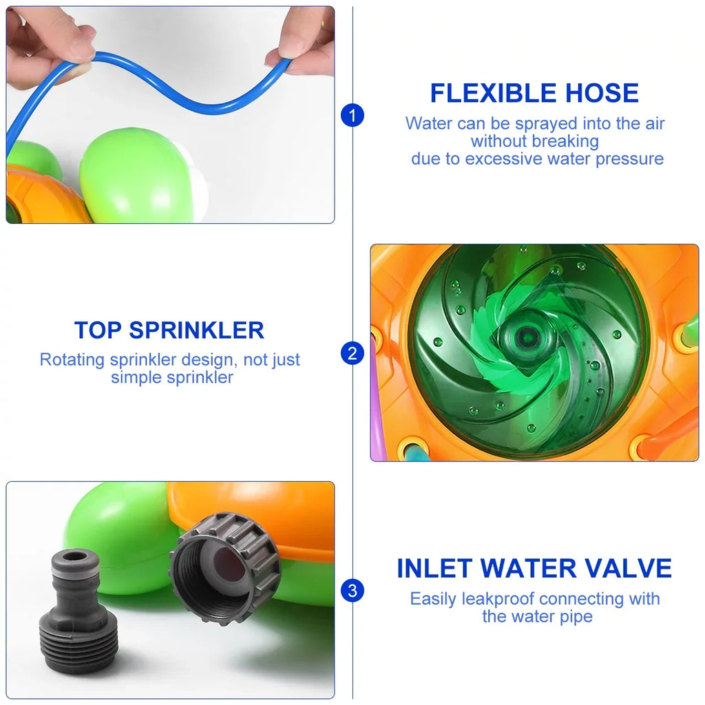 Toyvian Pool For Turtle Water Toys Outdoor Tortoise Garden Spraying Sprinkler Swimming Lawn