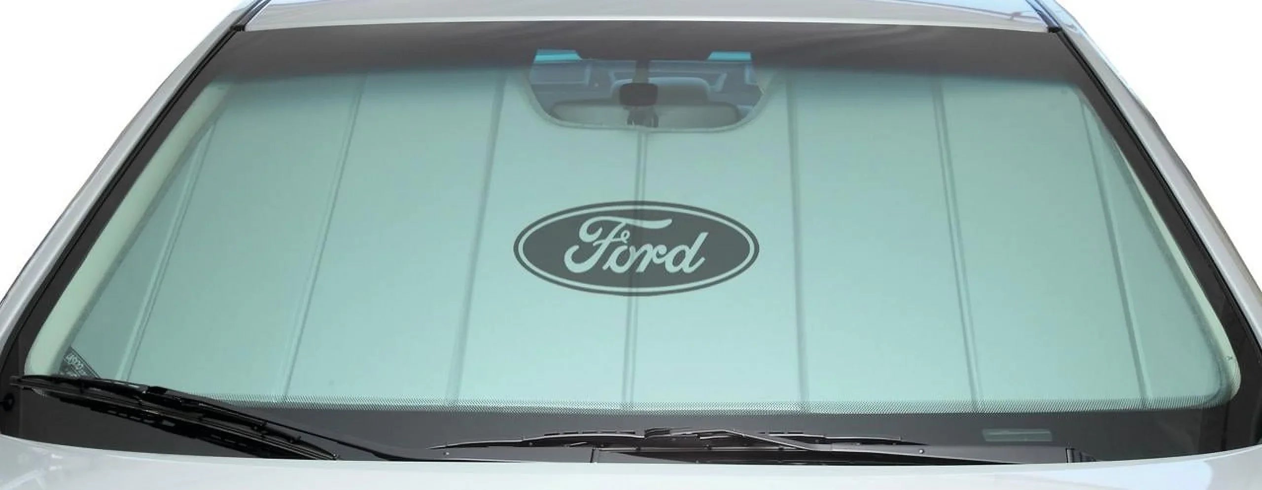 Silver with Sunscreen 2015-2019 Transit-350 2015-2019 UVS100 | UFF11631SV Ford Covercraft Transit-150, Black | 2015-2019 Oval Transit-350, Custom Transit-250, for logo HD Ford 2015-2019