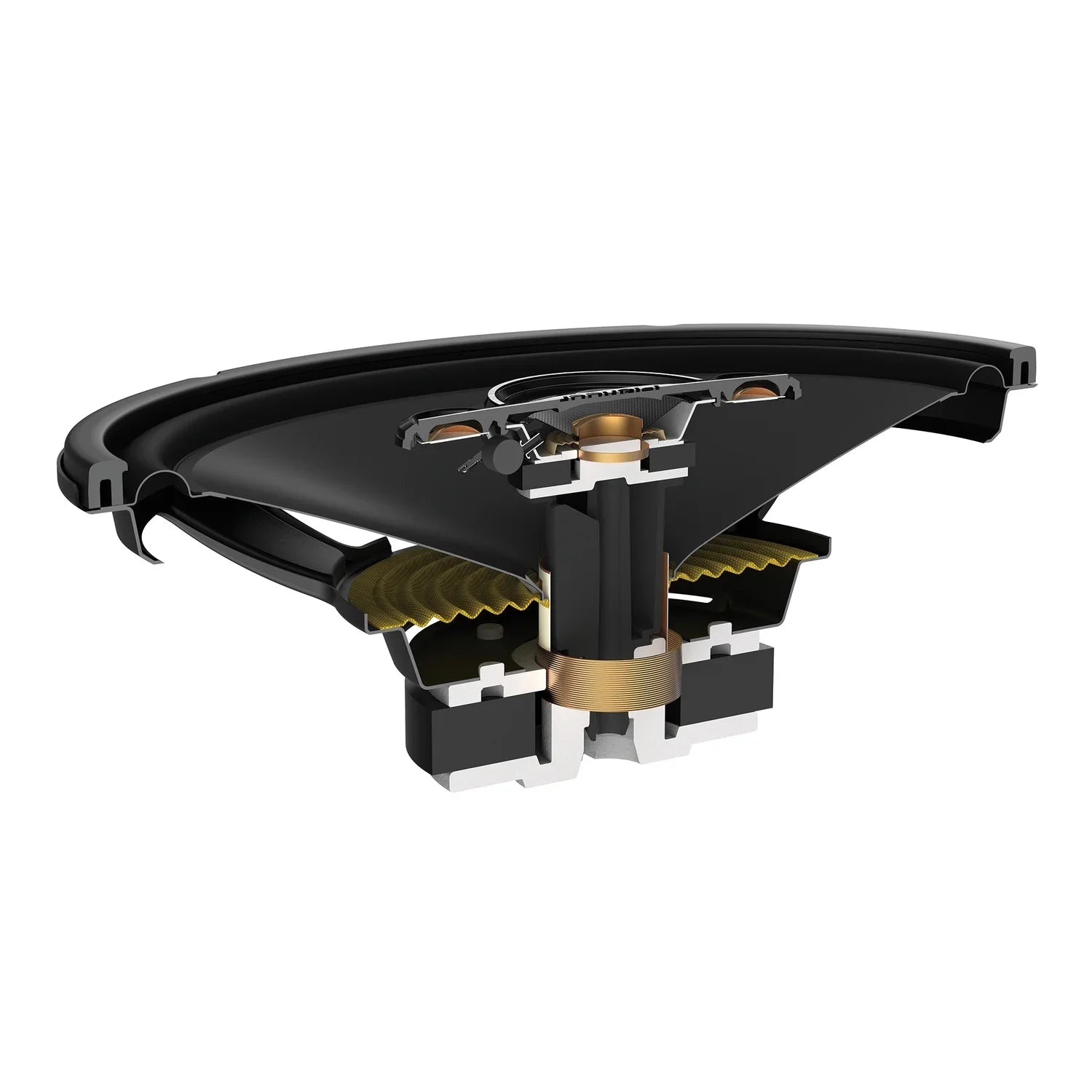 x 2 Gold, TS-A6881F Power Full-Range 350-Watt Max 8-In. 4-Way 6-In. Speakers Pack, Pioneer and TS-A6881F Coaxial Black