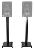 and 29" Stands Studio Monitor Speaker RS29B - Rockville Pair Black Steel Bookshelf