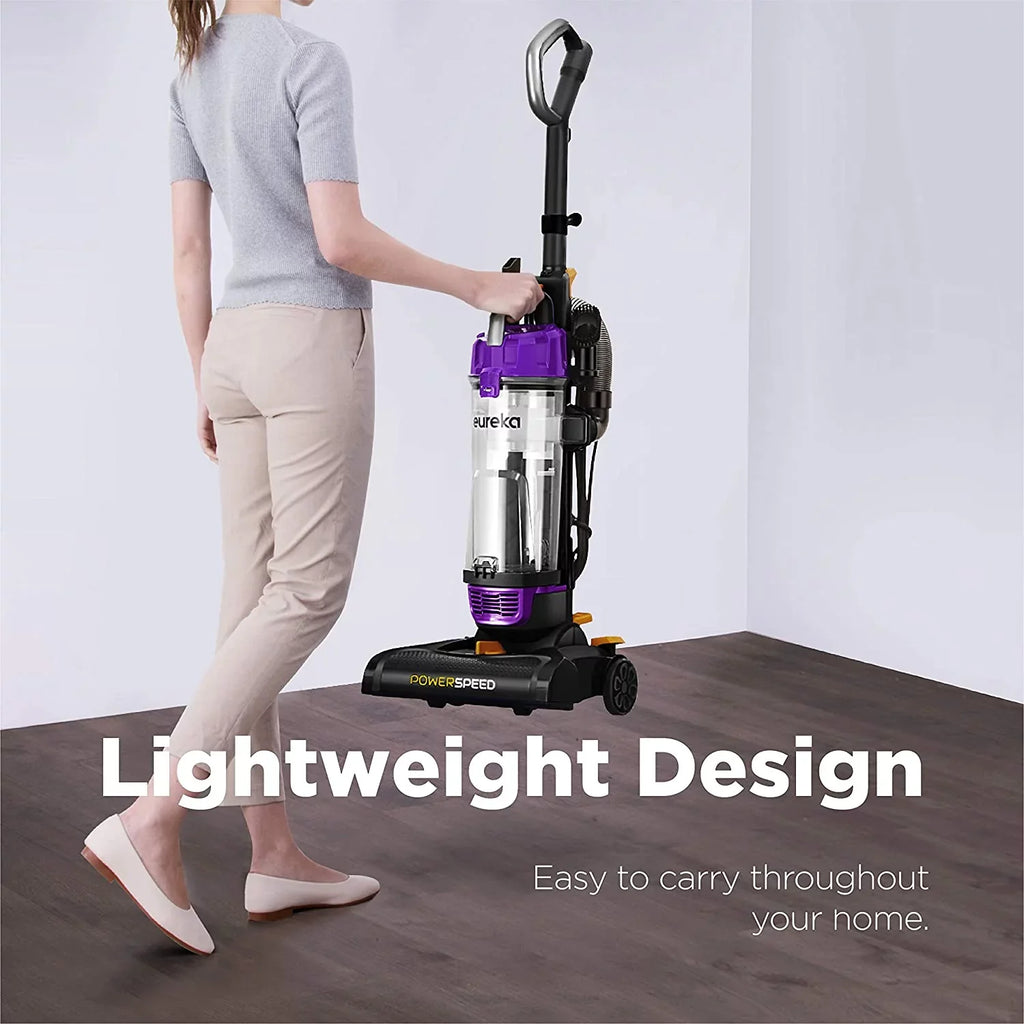 Floor, Powerful Pet Carpet Black,Yellow Hard Lightweight Upright Cleaner Turbo, for and Vacuum