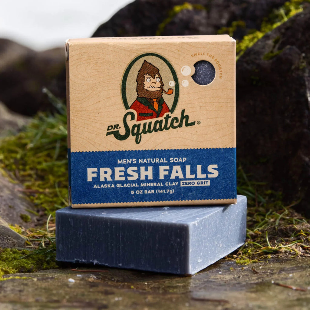 Soap Natural 4 - Coconut Greek Falls, Pack Squatch Fresh Alpine Castaway, Men's Eucalyptus - Yogurt Bar Men's Soap Variety Sage, Dr.