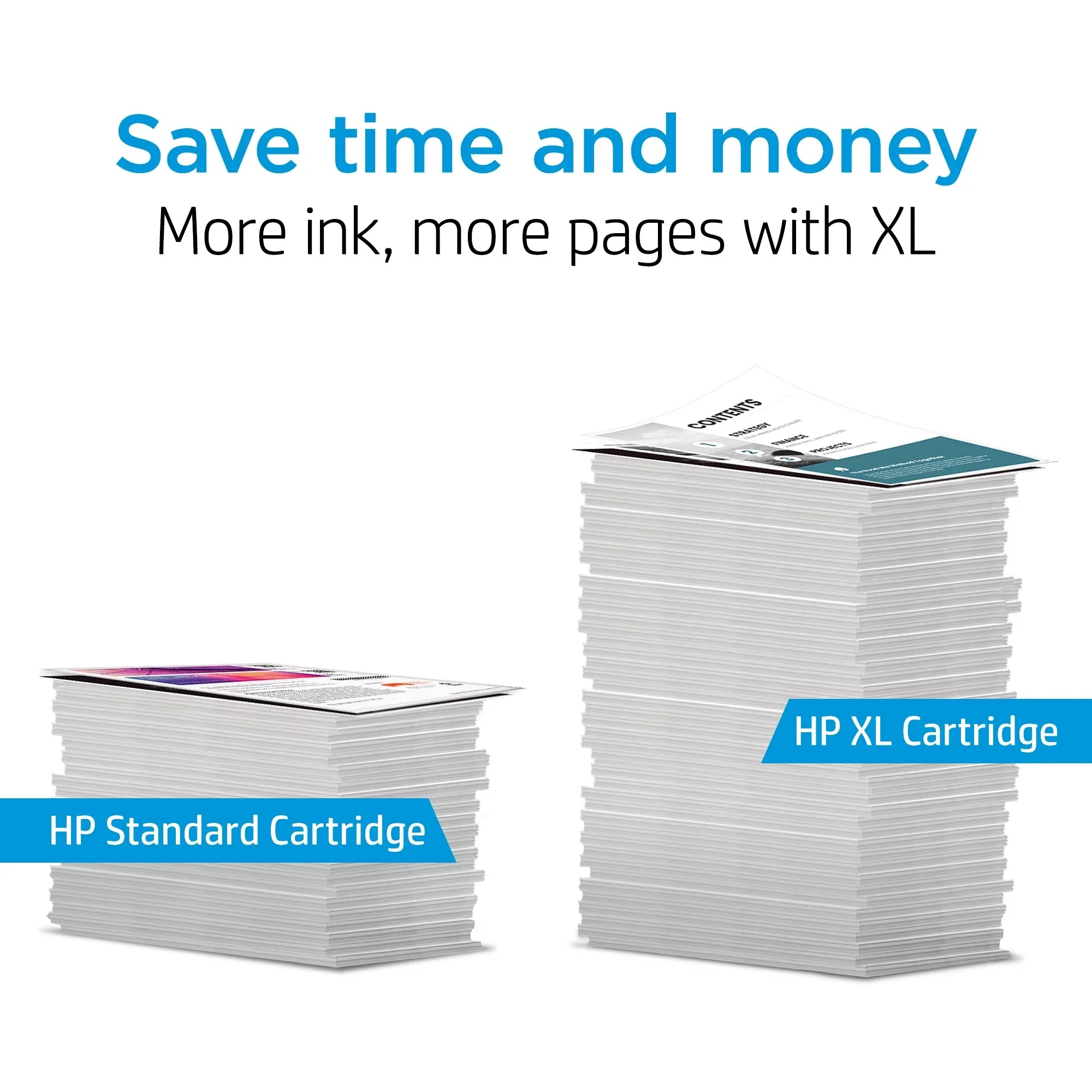 62XL HP Ink Tri-Color Cartridges, Black/62 2/Pack N9H67FN,