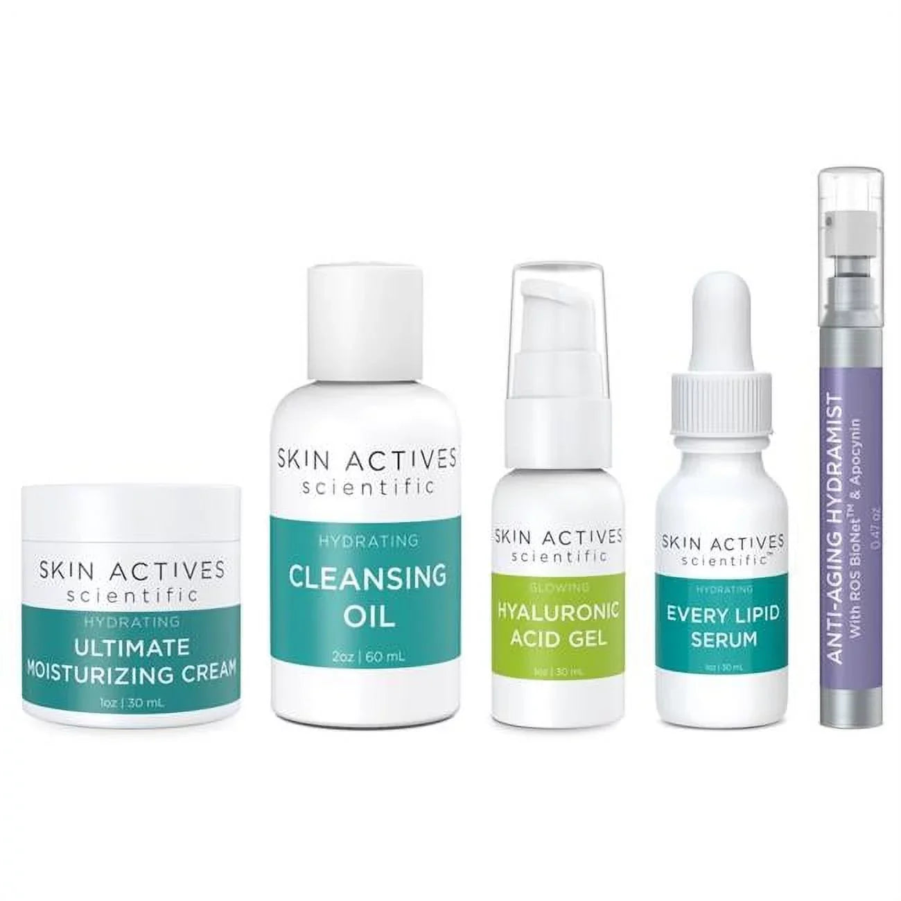 Oil Glow Hydrating Gel, Cleansing Bundle & Hydramist, Serum, Actives Acid Hyaluronic Cream, Scientific Skin Lipid Ultimate Moisturizing Every -