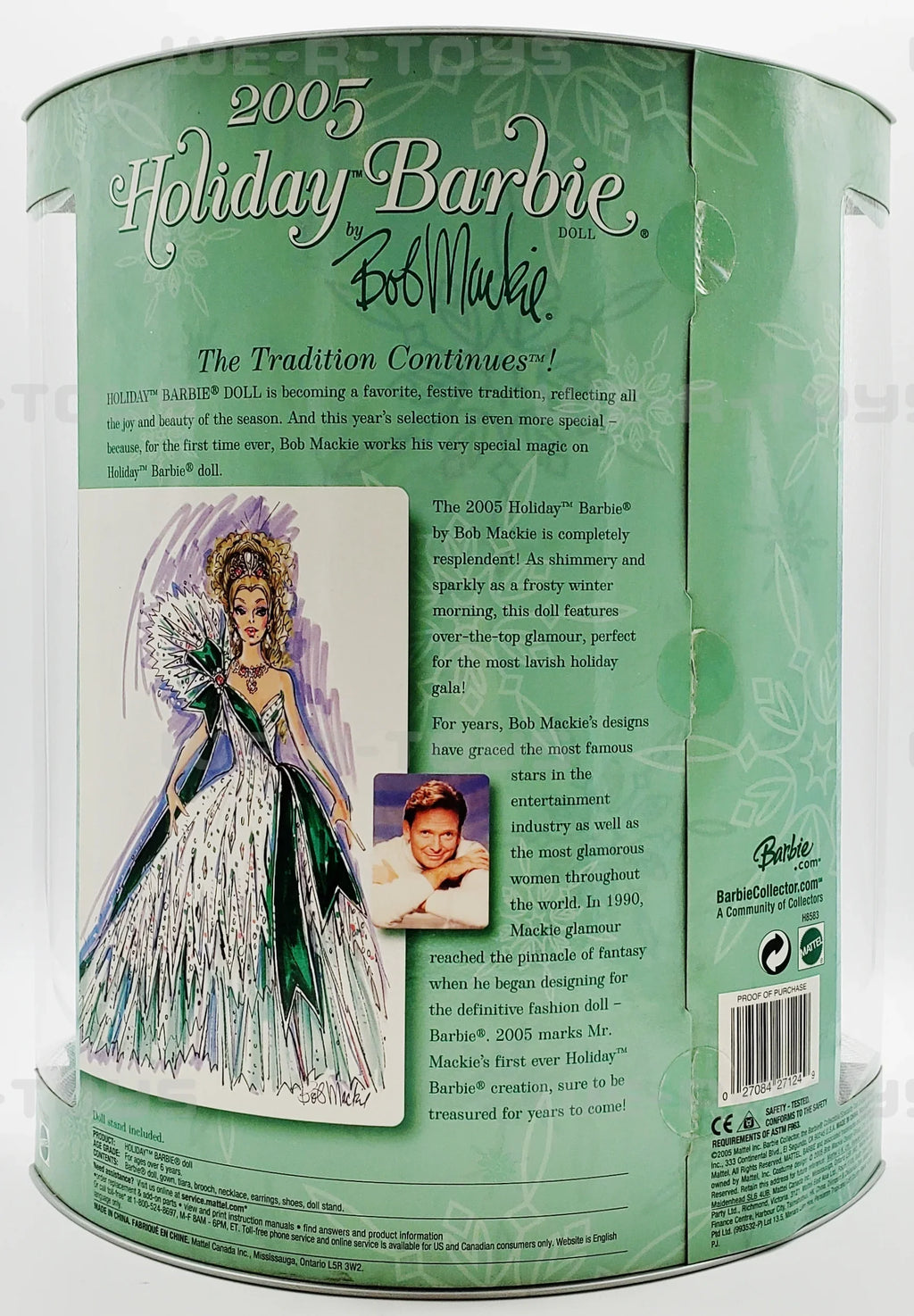 Bob by 2005 Mattel Holiday H8583 Emerald Doll Mackie Barbie