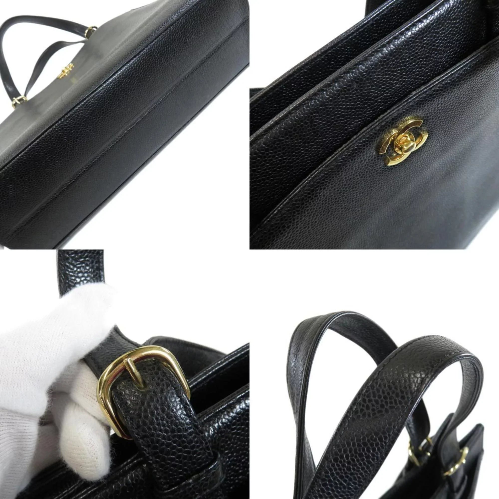 (Good) COCO Ladies Caviar Handbag Skin MARK Pre-Owned CHANEL