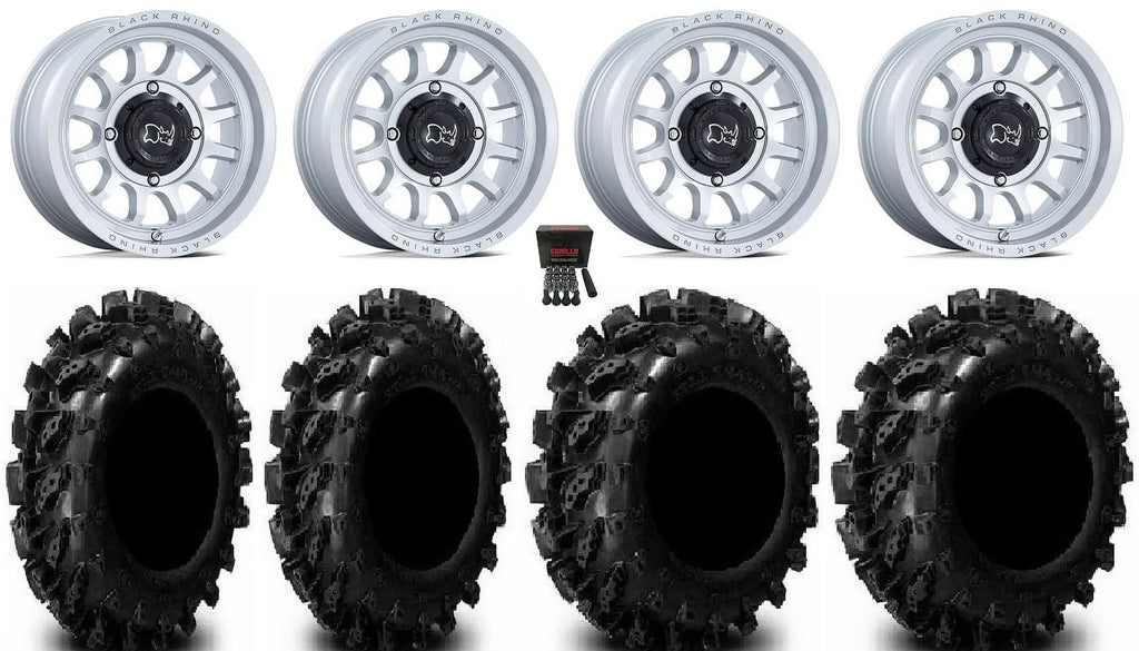 Tires Polaris XP RZR Ranger 1000 Si XP Rhino 28" XP 14" Rapid 900/1000 Black / Swamp Lite PRO Wheels /