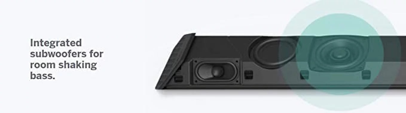 Remote Soundbar 2.1 - BLACK No SB362AN-F6-ACC VIZIO Dual Subwoofers Open Channel 36¡± Box
