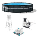 Robot Ground Above Pool Vacuum Pump 52" with Set XTR x & 18' Ultra Intex