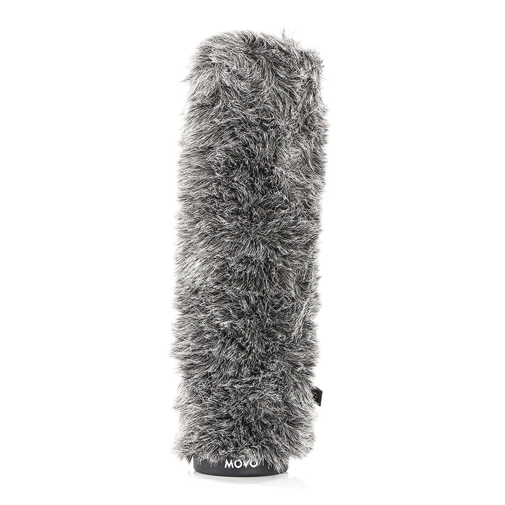 To Dark Microphones [27cm] Ws-g270 Up Diameter Windscreen Long - Movo Rigid 18-23mm And Gray For Furry 10.6" In