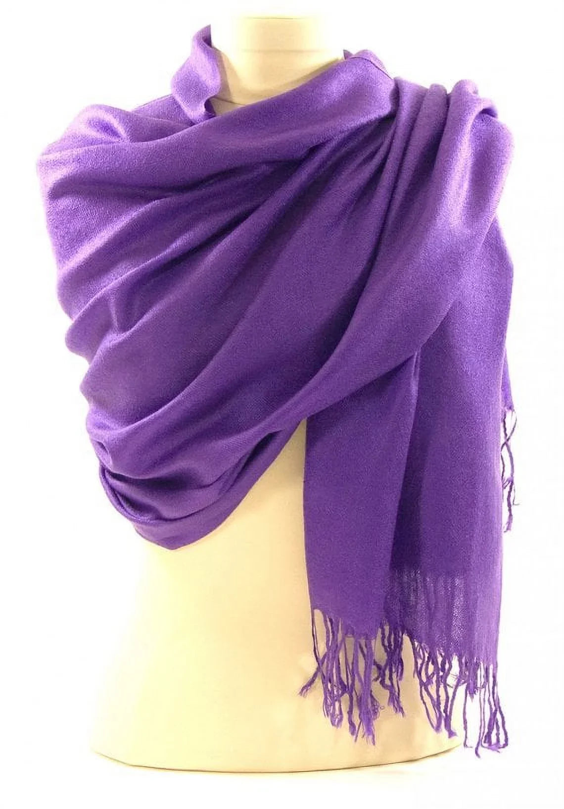 Wrap, Shawl, Wedding Scarf Pashmina Set Bridal Violet Purple of 10 (Violet) Shawl, Bridesmaid Shawl