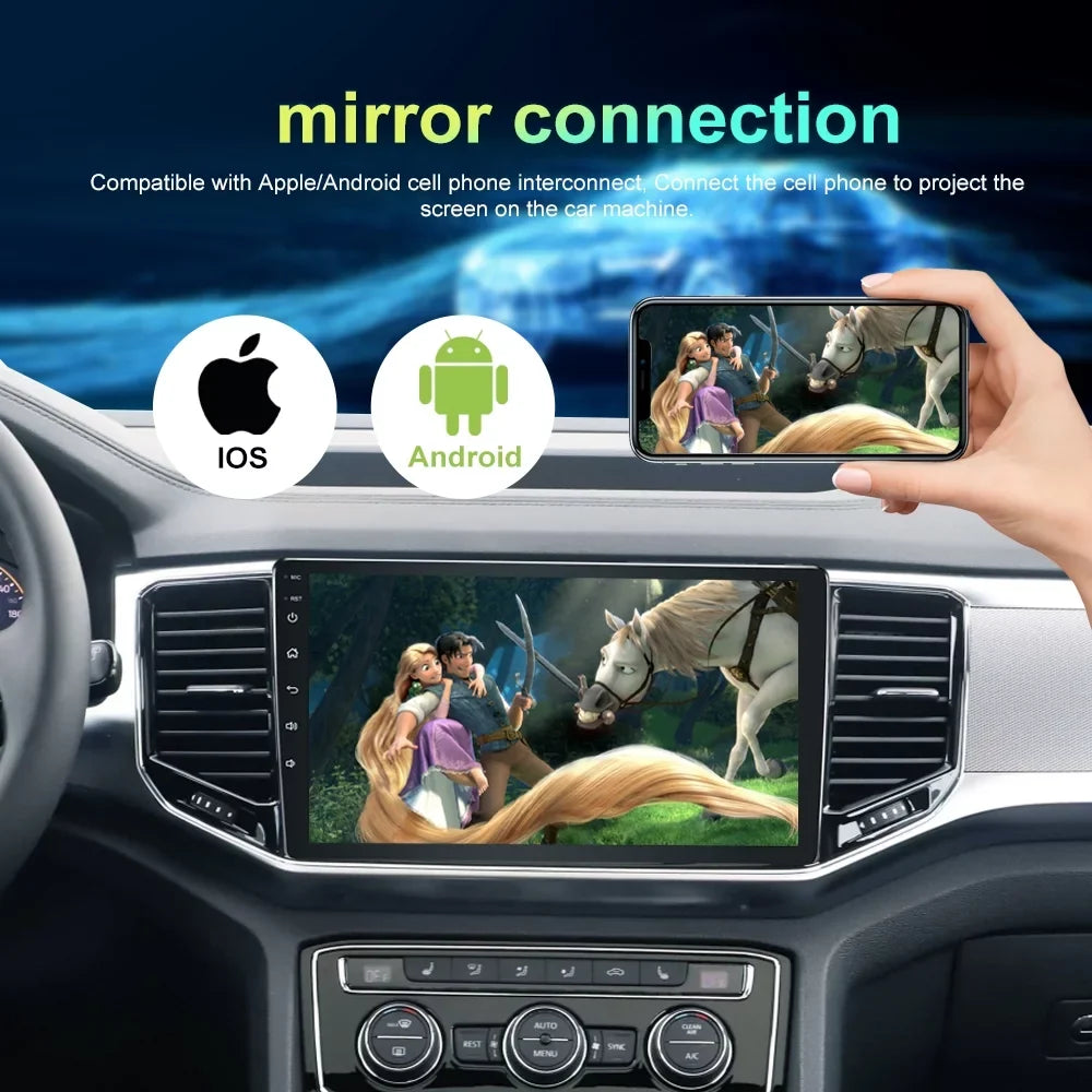 GPS Tacoma 2016-21 with Carplay Radio Head 4+32GB Bluetooth N300 Android Camera For Toyota 13 Unit Backup