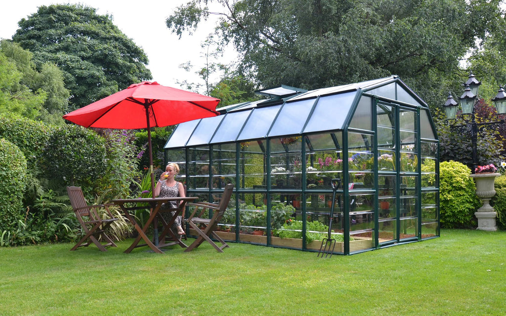 Green Clear Grand 2 Palram Roof Vents Canopia - 12' Gardener - - with 8' x Walk-In Greenhouse