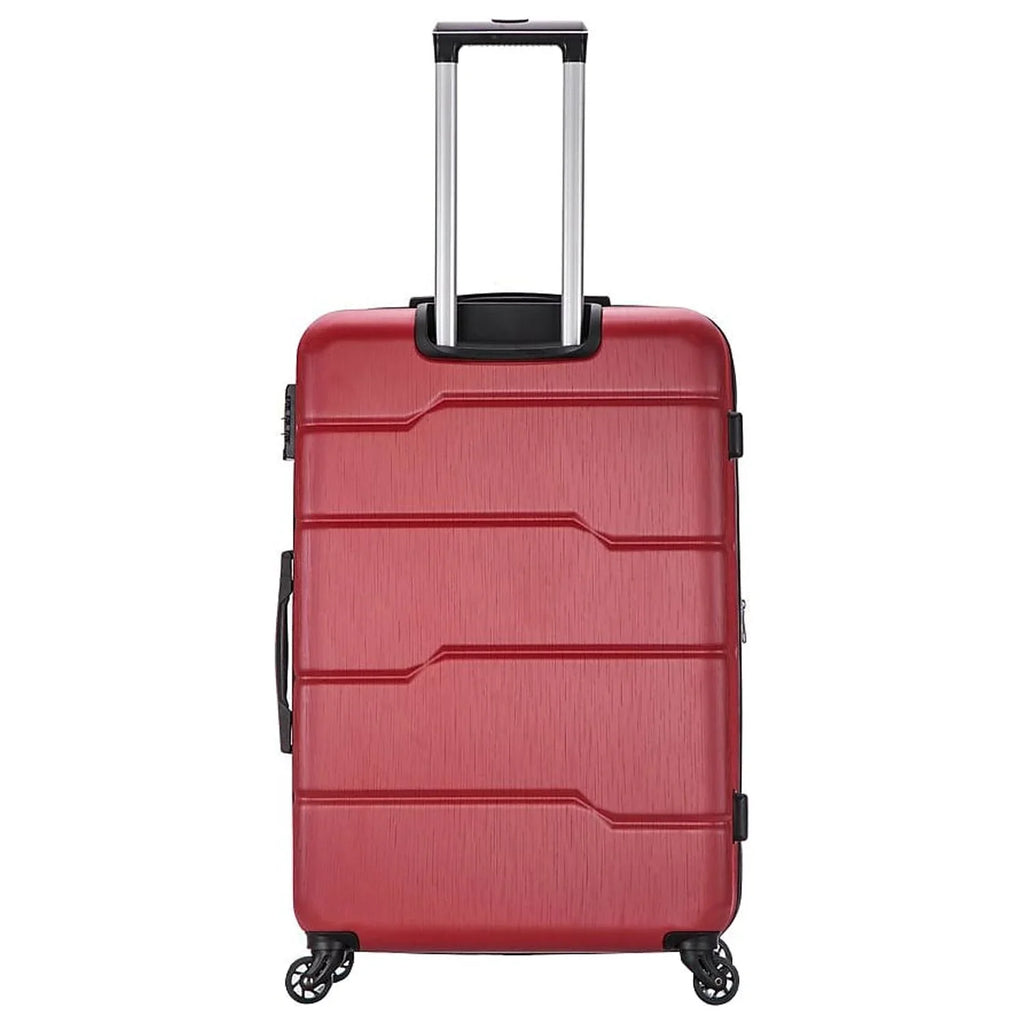 Red RODEZ (DKROD00L-RED) Plastic Luggage Spinner DUKAP 4-Wheel