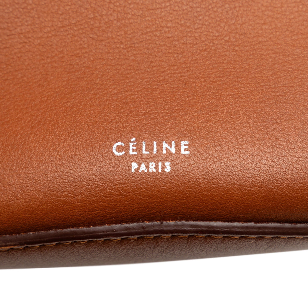 (Good) Bag DrawstringBag Unisex Bag Celine Calf Bucket Bucket Pre-Owned Big Brown Leather Authenticated