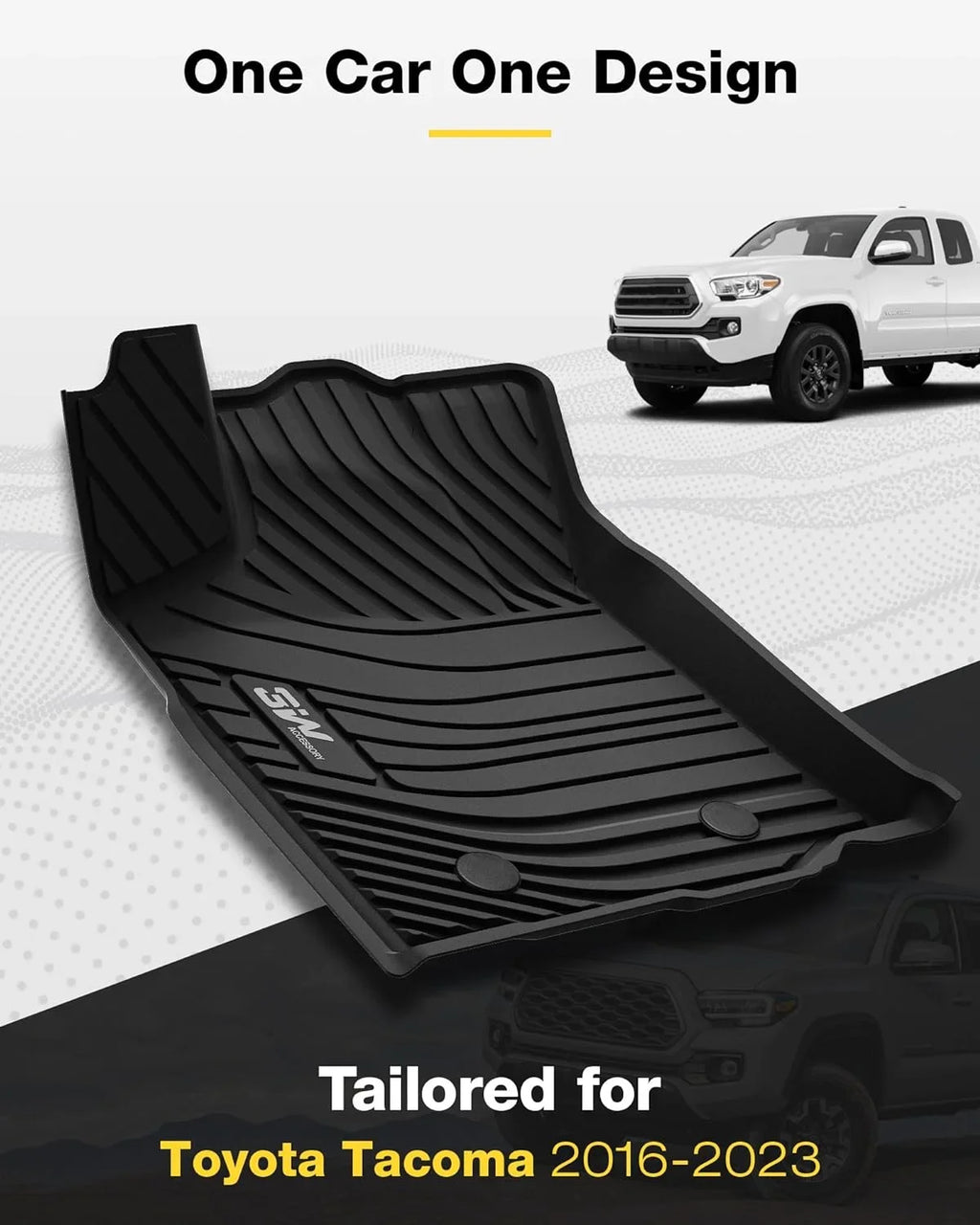 3W Mats Sienna 7 fit Toyota seat TPE Sienna weather Liner Seat Floor for 7 Car Floor 2021-2024 All