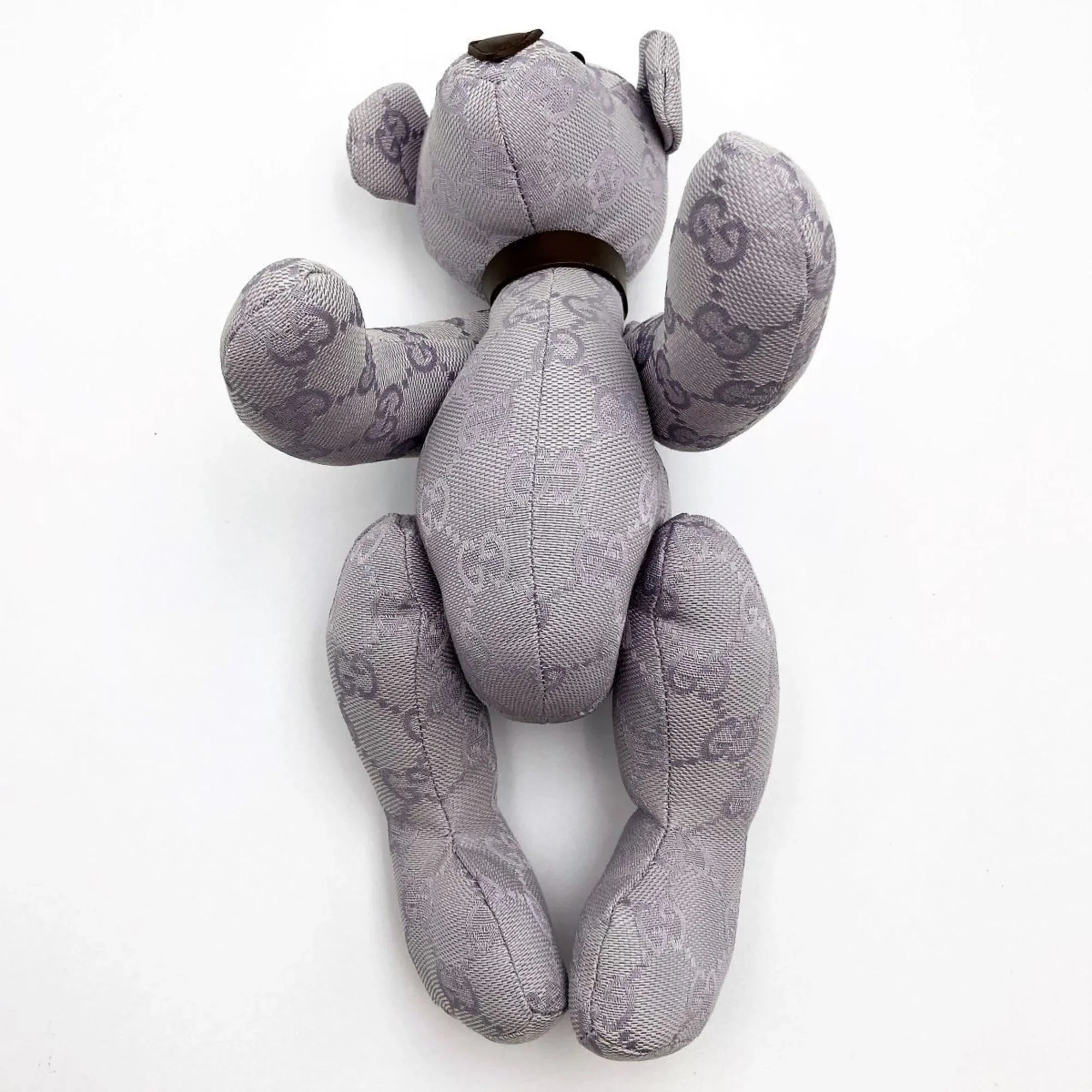 Brown Purple x Canvas Ladies Gucci Kids Pre-Owned Plush GG (Good) GUCCI Interior Bear Toy