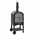 Charcoal Fireclay Suzicca Pizza Fired Stone with Oven