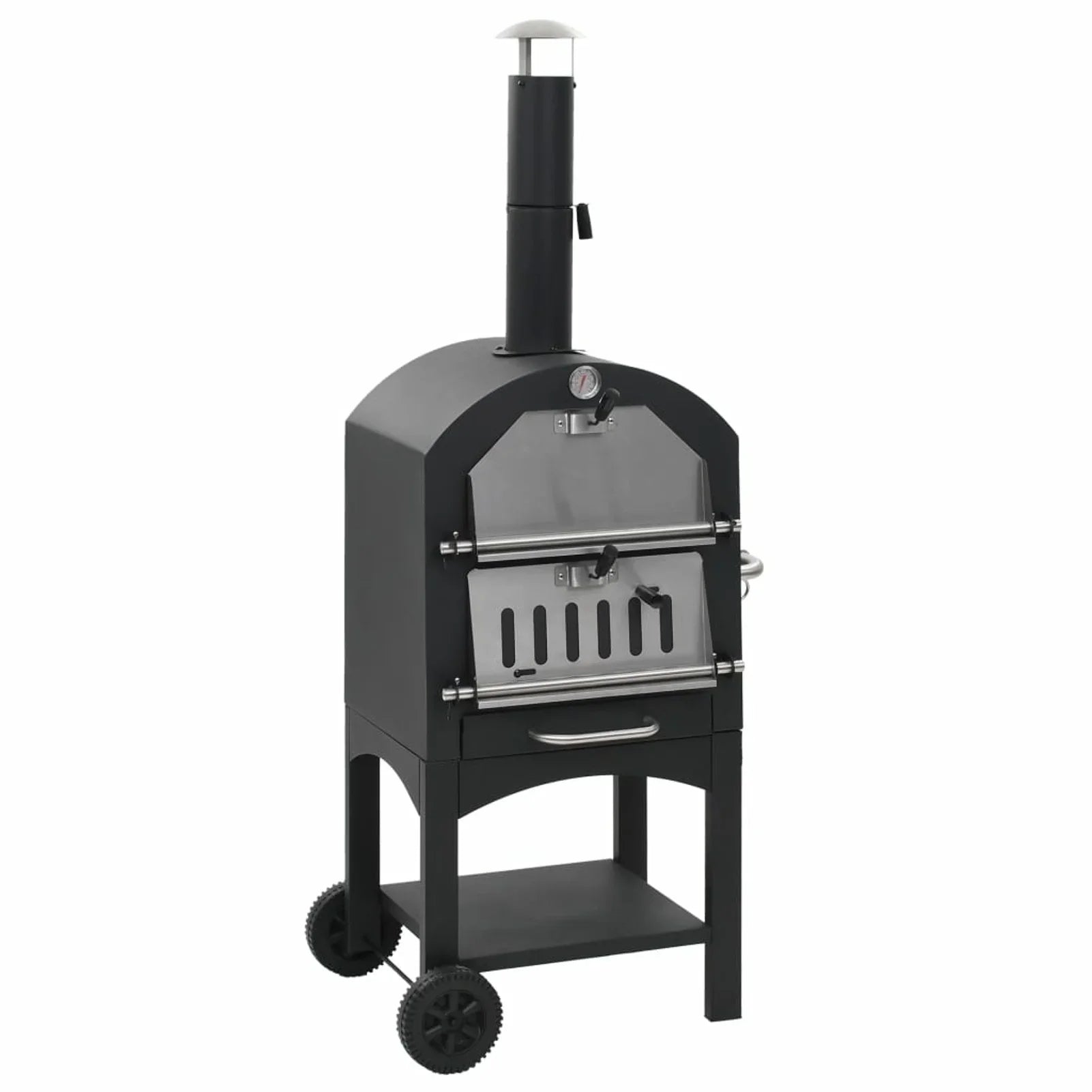 Charcoal Fireclay Suzicca Pizza Fired Stone with Oven