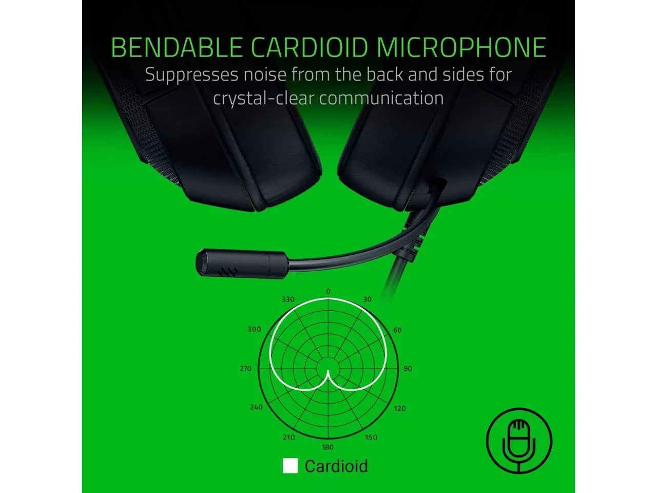 Xbox, X Gaming - Frame Ultralight Cardioid Surround Razer PS4, Classic Microphone 7.1 for Nintendo Sound Headset: Lightweight Kraken Bendable Black Lite Capable Switch PC,