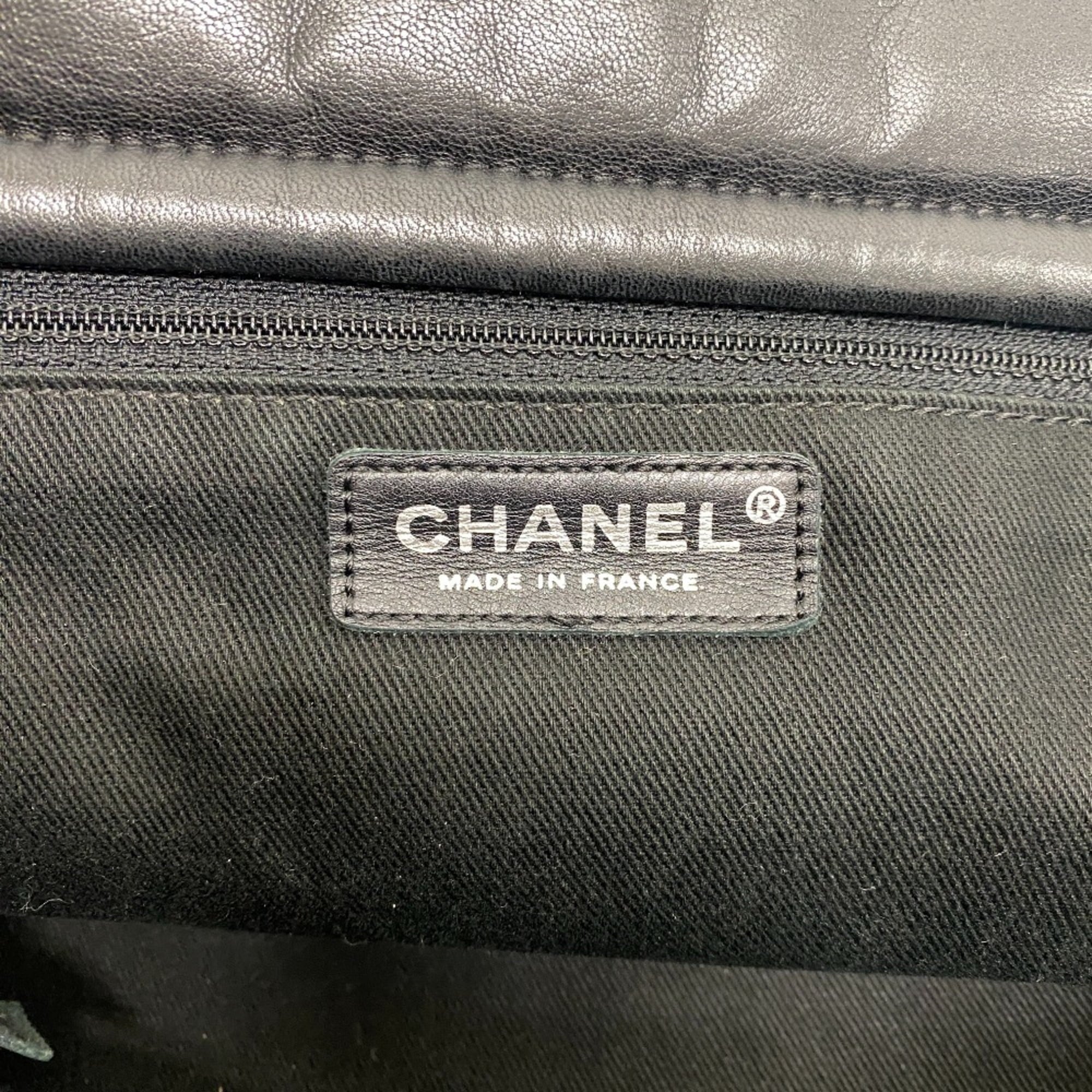 Shoulder Pre-Owned Bubble CHANEL Women's Quilt (Fair) Coco Mark Handbag Z0005974 Black Chain