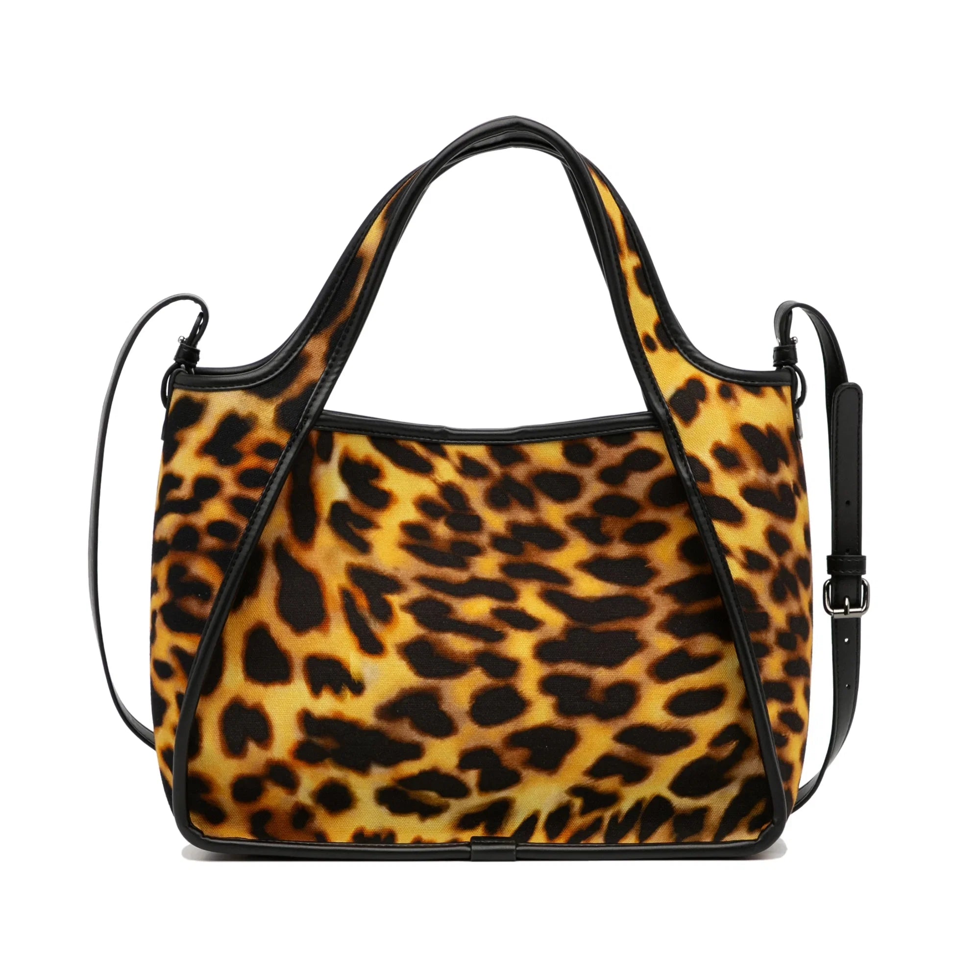 Brown Unisex Authenticated Satchel Logo Canvas (Good) Stella Animal McCartney Fabric Pre-Owned Print