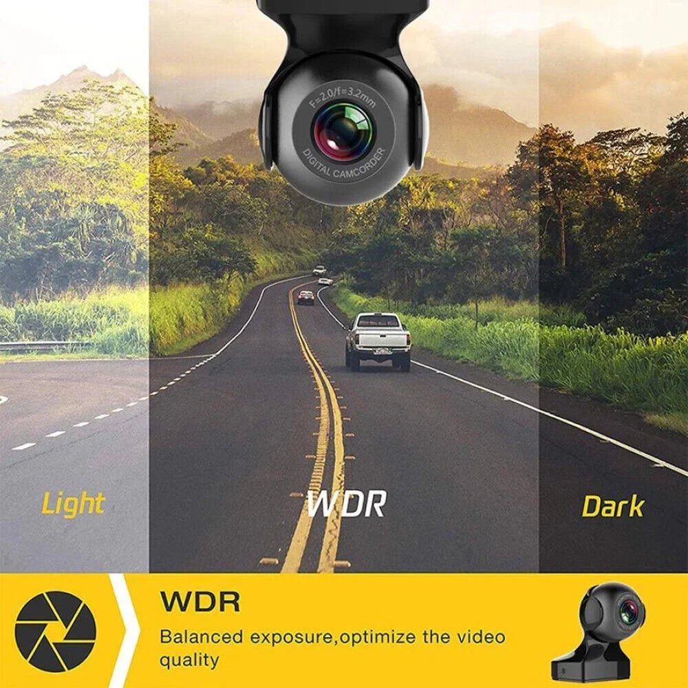 170&deg; - Cam HD Camera WiFi Car Recorder 1080P Cam Dash