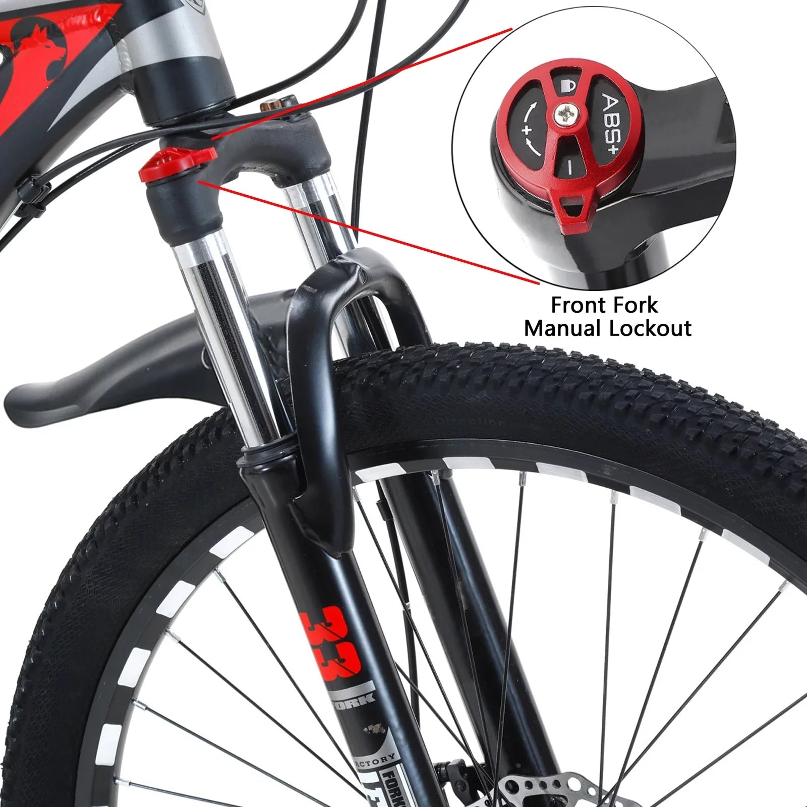 Bicycle 27.5" Lock+Air Bikes Speed Adults 21 Pump Mountain MTB+Bike Wheels
