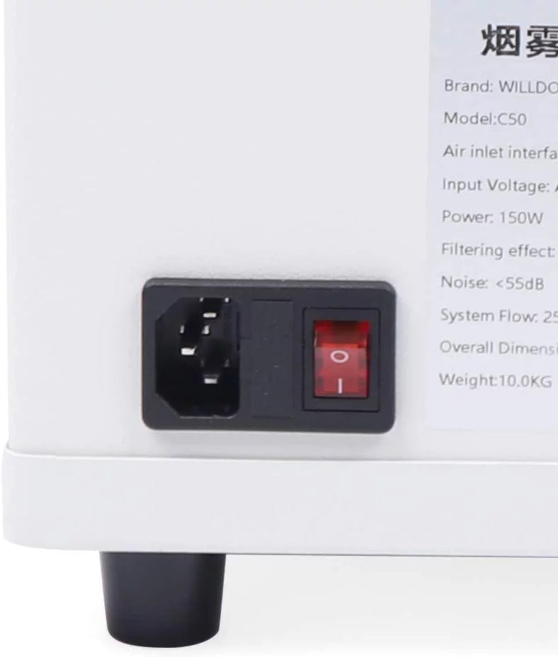 Air Filter Purifier 3-Layer Fume Smoke Rotatable 360¡ã Hose, With Extractor Fetcoi Singel-Head &
