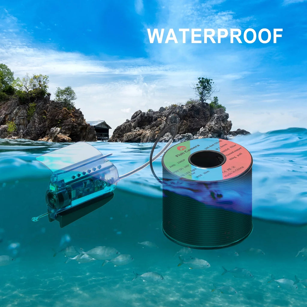 Control, Boat 1080P Finder Camera Underwater APP Kayak Fishing Fish Lake with for Live Fishing Ice Video Gofishup Sea