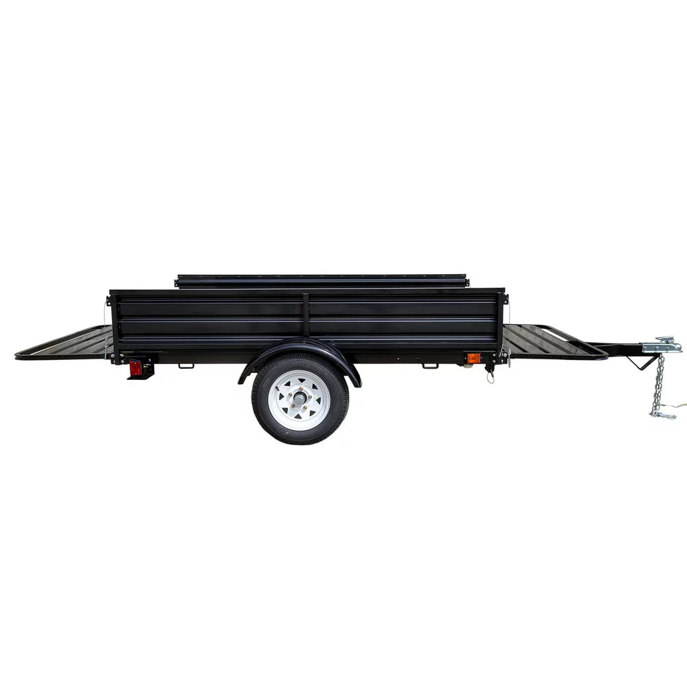 Powder-Coated) ft. 5 Utility 7 Trailer Purpose ft. x (Black Multi