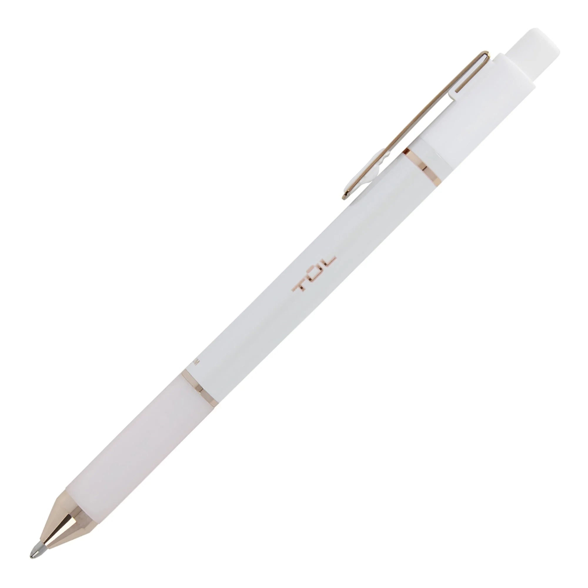 Pens Barrel, Pack 12 Point, Black 1.0 Ink, Retractable TUL? mm, Medium Pearl Of Ballpoint BP Pens, Series White