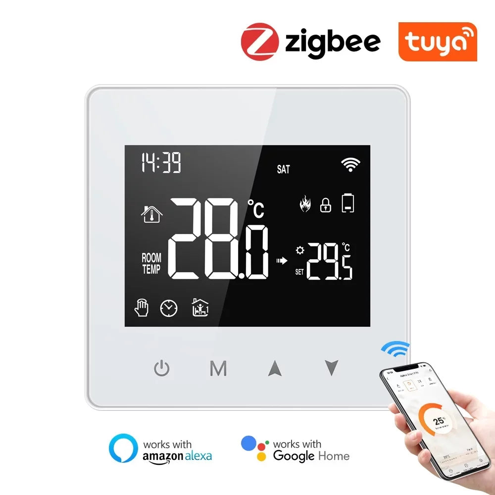 Gas Use for Pinnaco Boiler, Temperature Size Home Compact Controller & Intelligent Adjustable Thermostat for Constant Water LCD Display,